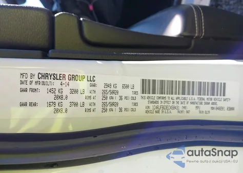 2014 Jeep Grand Cherokee Limited from USA, damaged, VIN 1C4RJFBG3EC458431